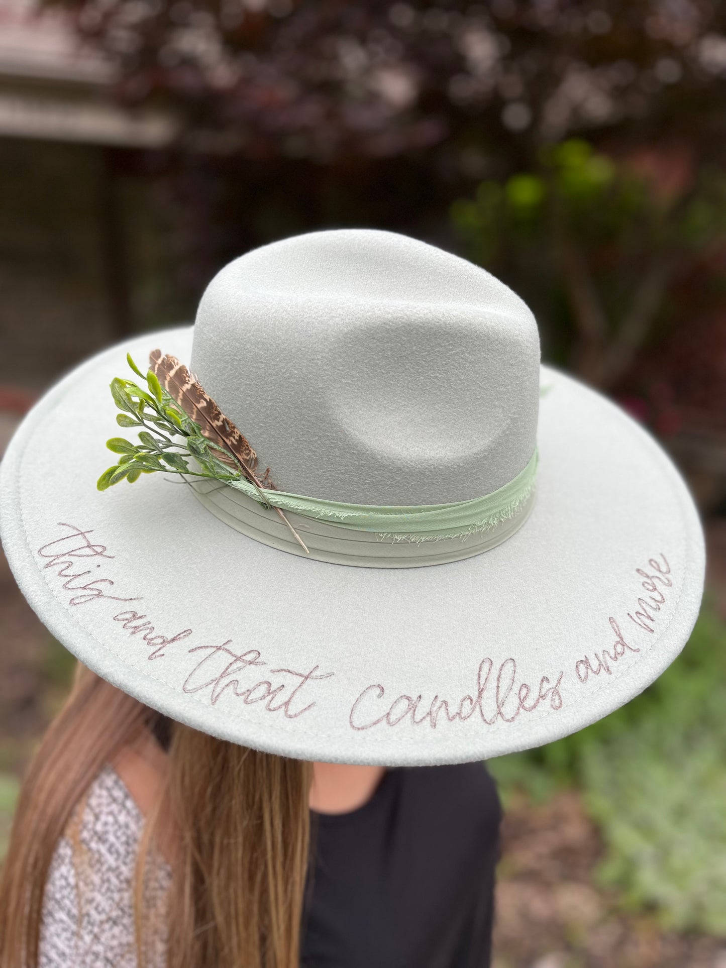 Custom Order Hat | Wide Brim Hat | Rancher Hat | Custom Rancher Hat | Burned Hat