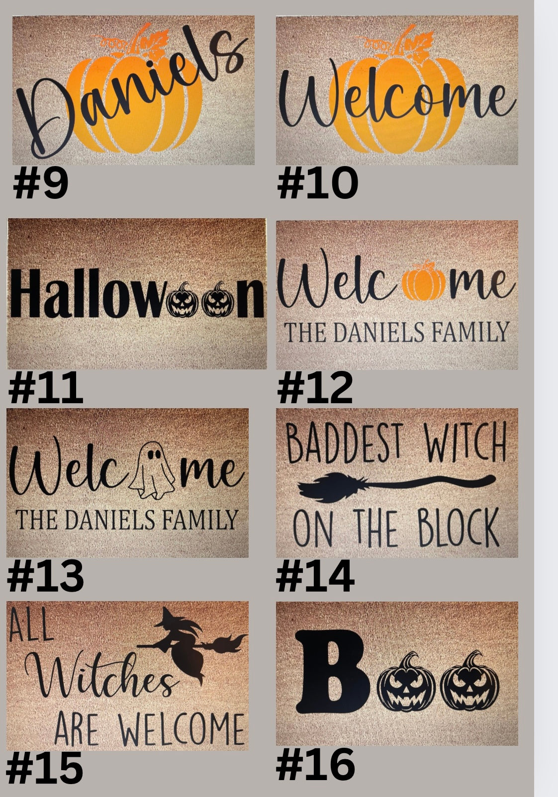 Oct/04/25 Personalized Doormat Workshop (Saturday 6:00pm)