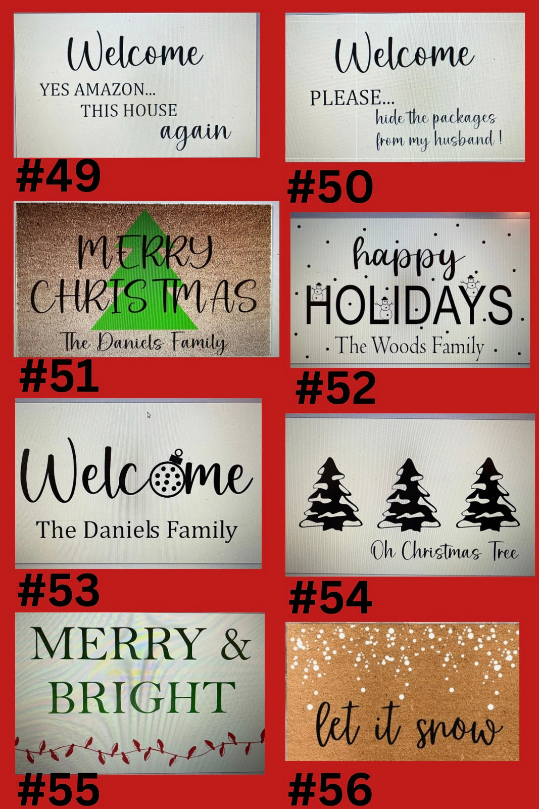 12/02/2025 Personalized Doormat Workshop (Tuesday 6:00pm)