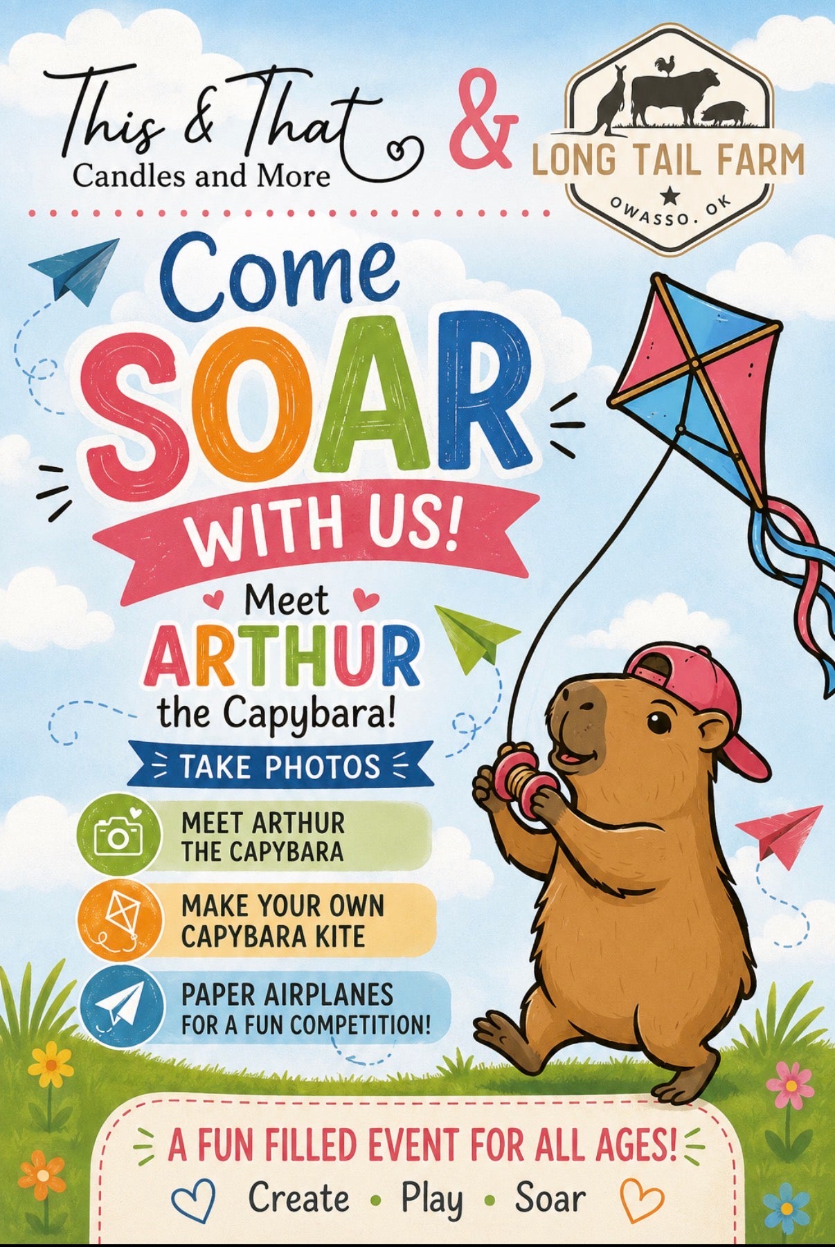 07/15/26 Capybara Come Soar With Us (Wednesday 11:00am)