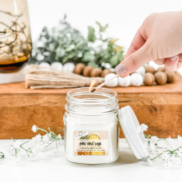 Pine and Sage 8 oz Candle