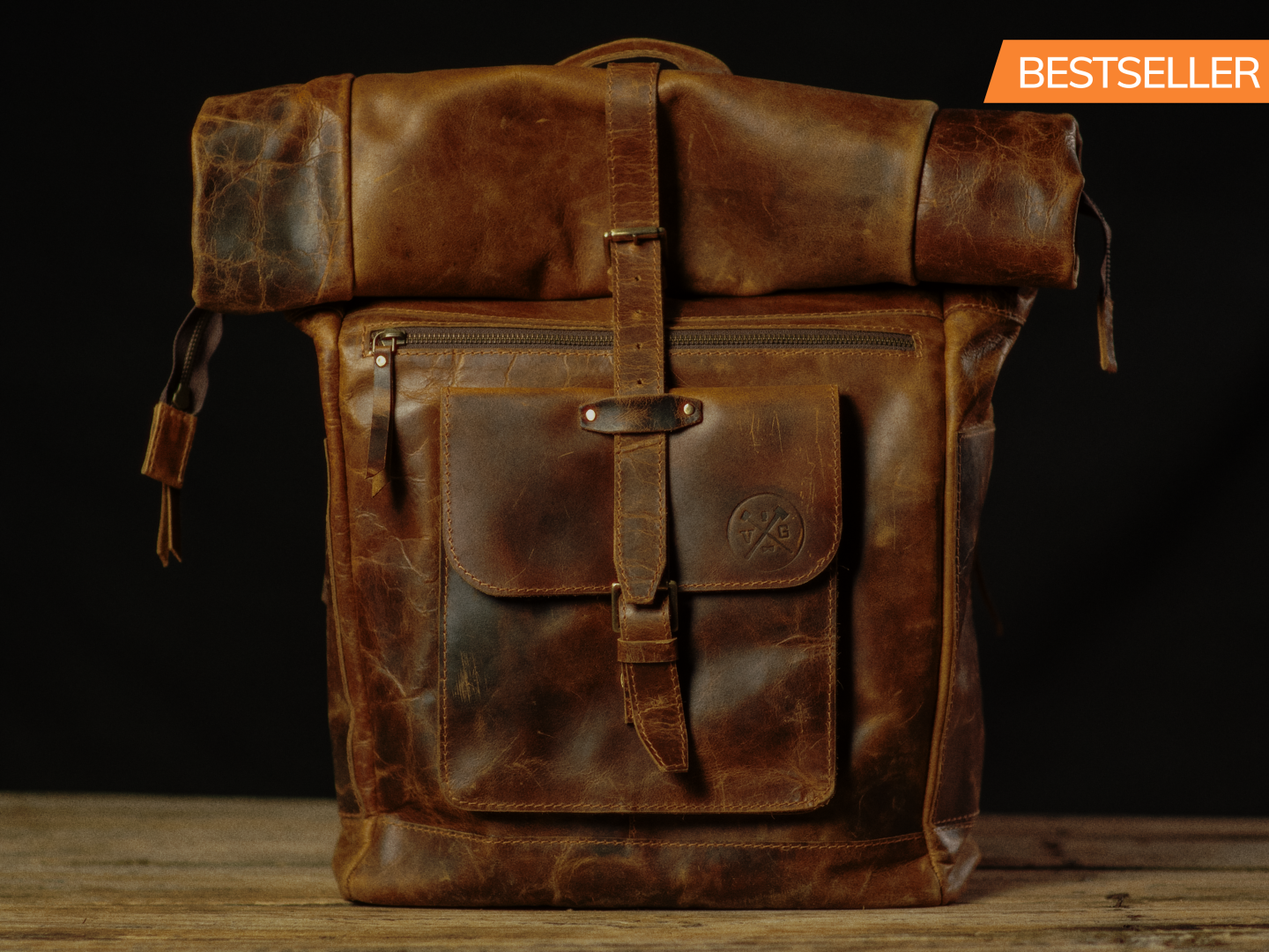 Vintage Gentlemen - “The Roosevelt” Buffalo Leather Backpack