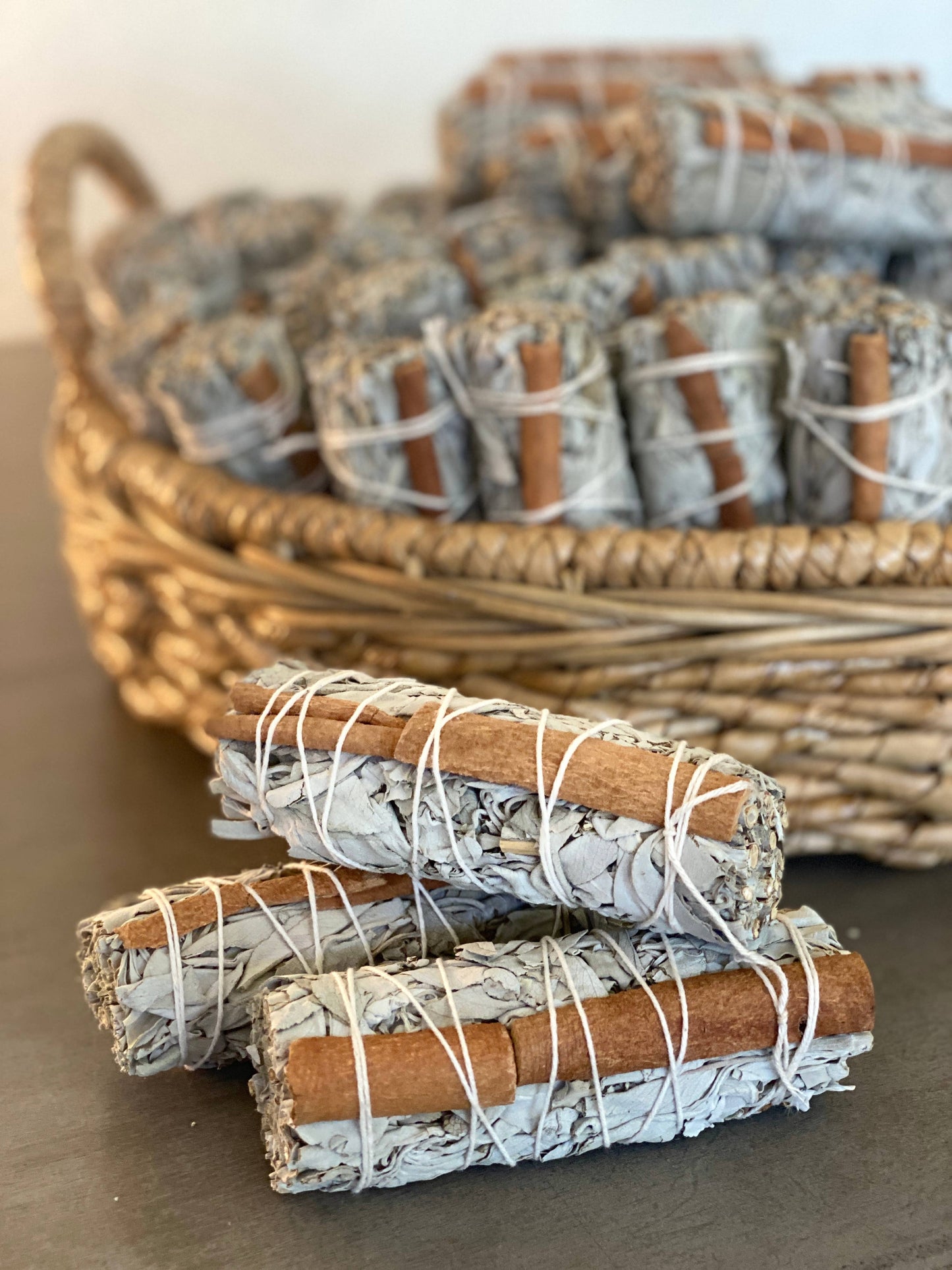 White Sage Smudge Stick with Cinnamon