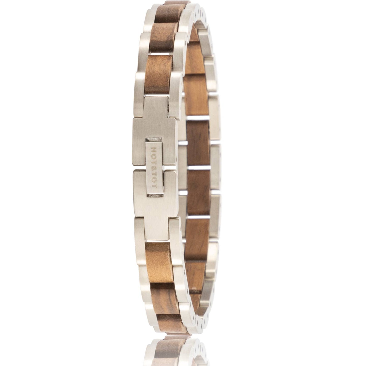 BOA | Men's bracelet | Zebra wood | Silver | Sustainable