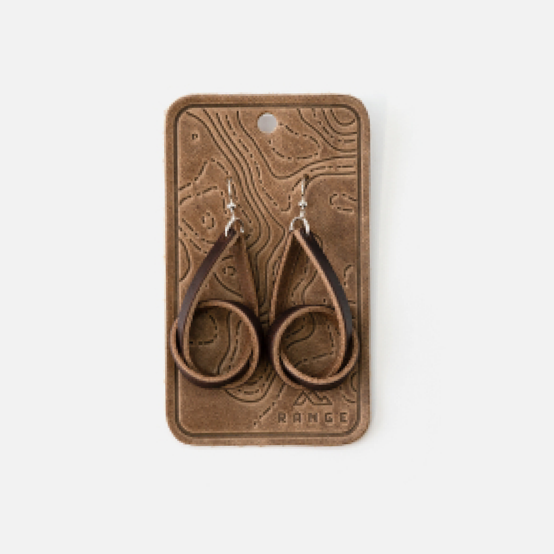 Knot Earrings- Nut Brown