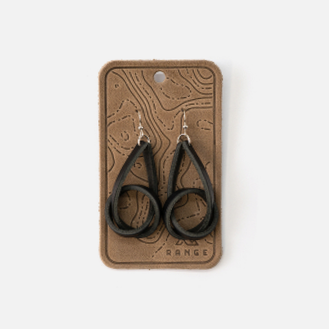 Knot Earrings- Black