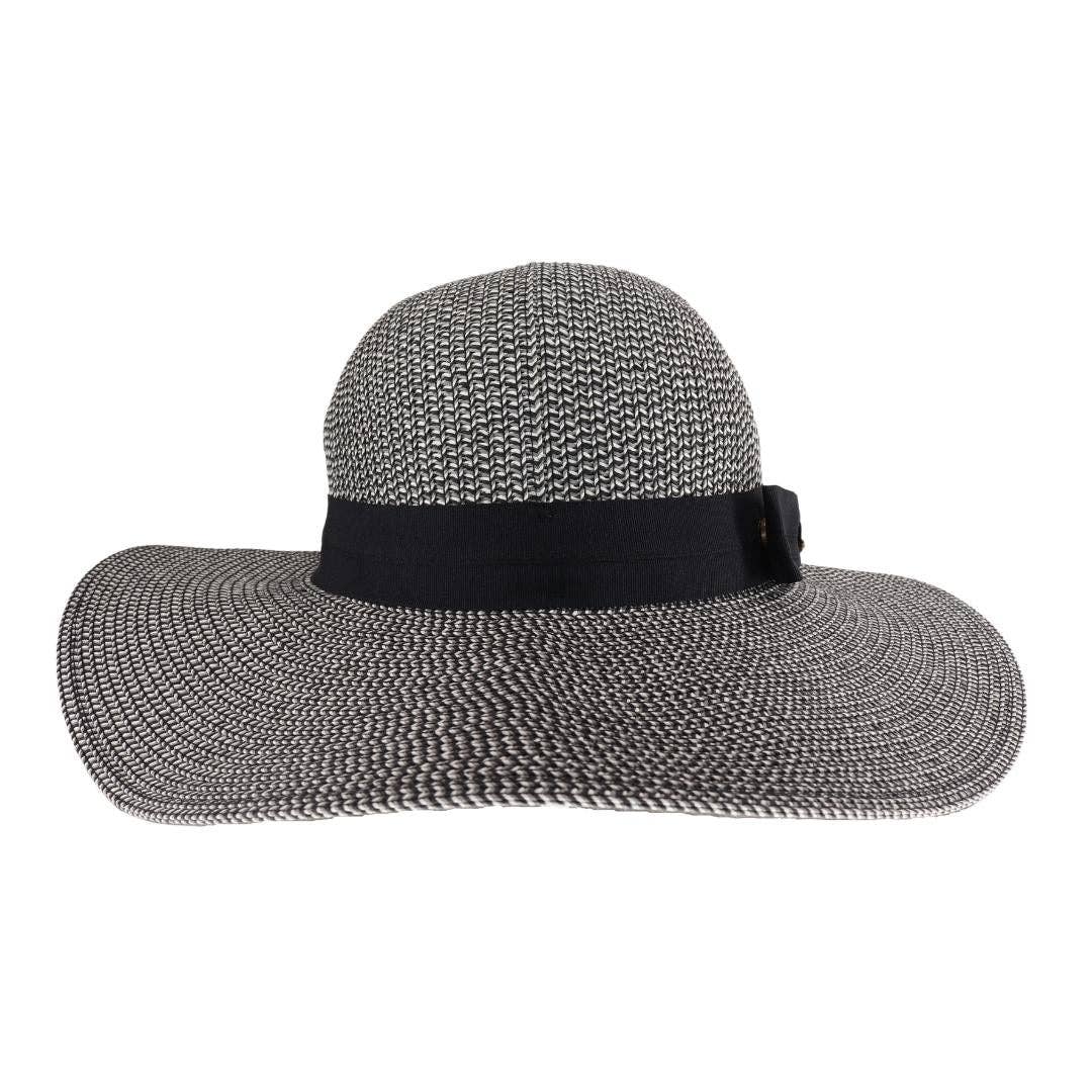 Black - Foldable Straw Sunhat