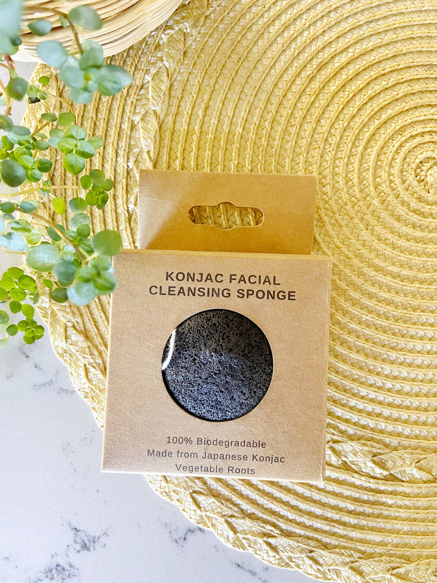 Konja Sponge Biodegradable Charcoal | Zero Waste