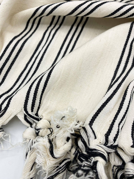 Turkish Blanket | Handwoven Cotton Throw Blanket | Farmhouse