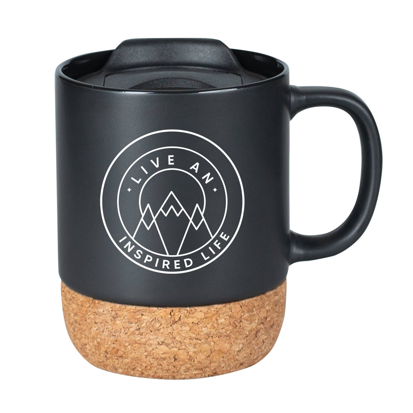 Live An Inspired Life - Designer Mugs-Cork
