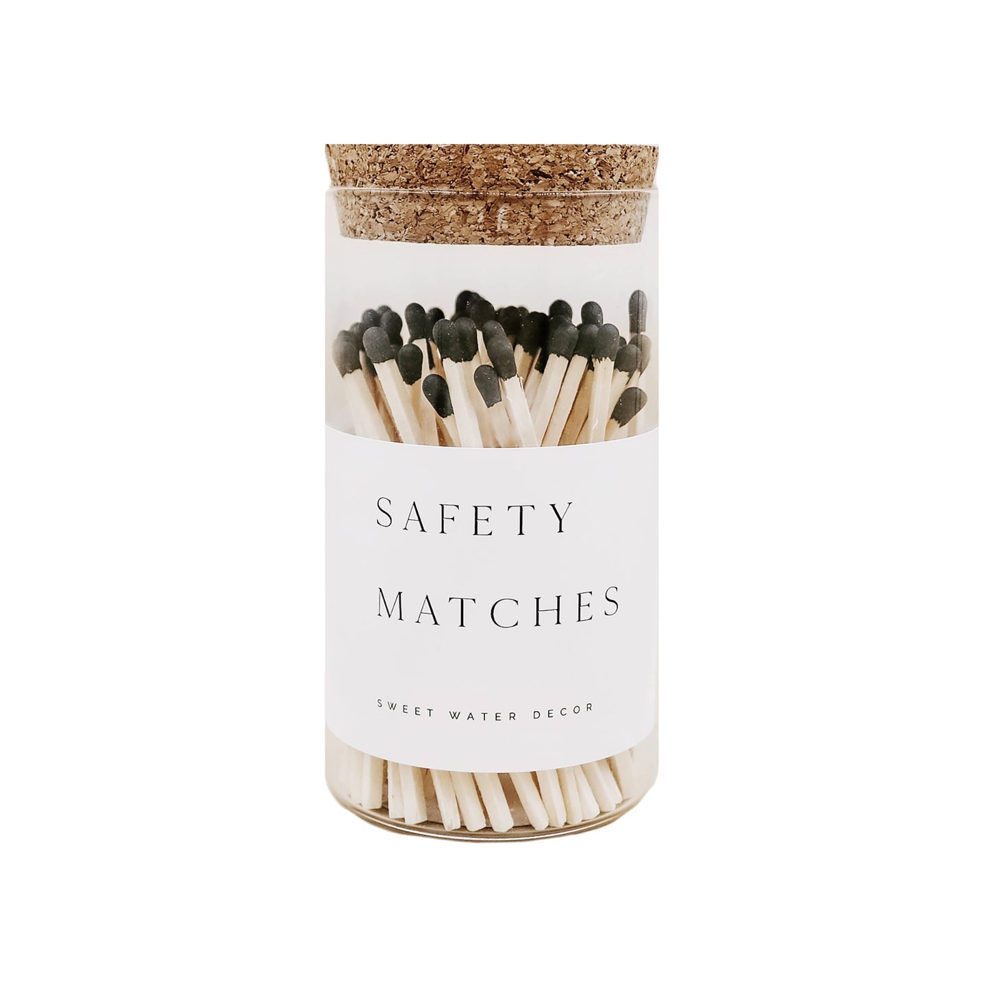 Medium Hearth Matches - Black - 100 Count, 4"