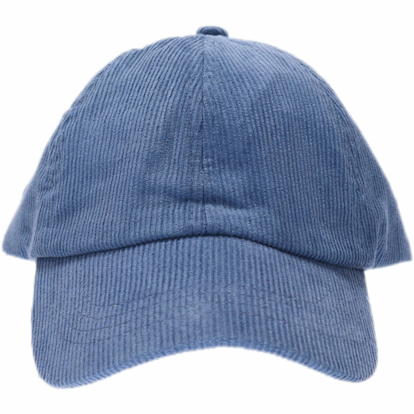 Blue Corduroy Criss Cross High Pony CC Ball Cap