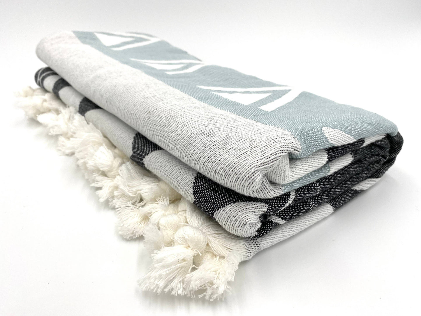 Turkish Throw - Chloe Alexis - The Puebla - Teal/Black