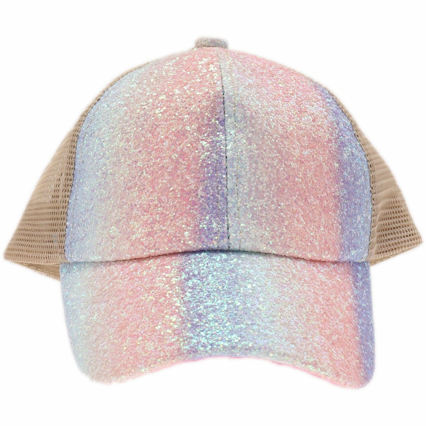 KIDS Glitter Ombre Criss-Cross High Ponytail