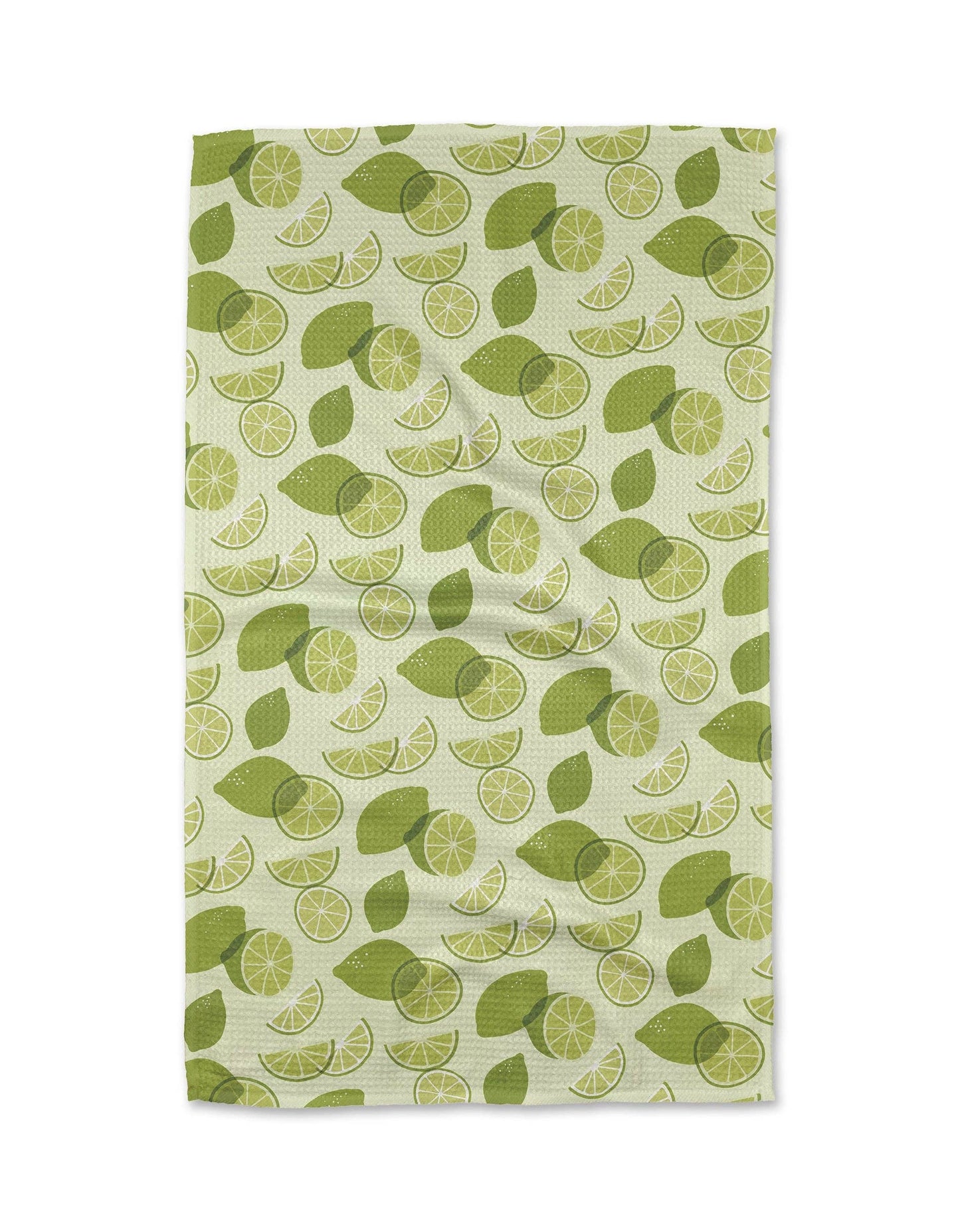 Geometry - Limes Tea Towel