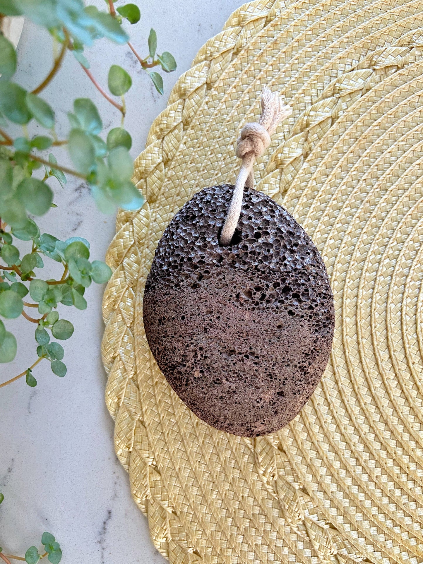 Me Mother Earth - Lava Pumice Stone with Cotton Hanging Loop