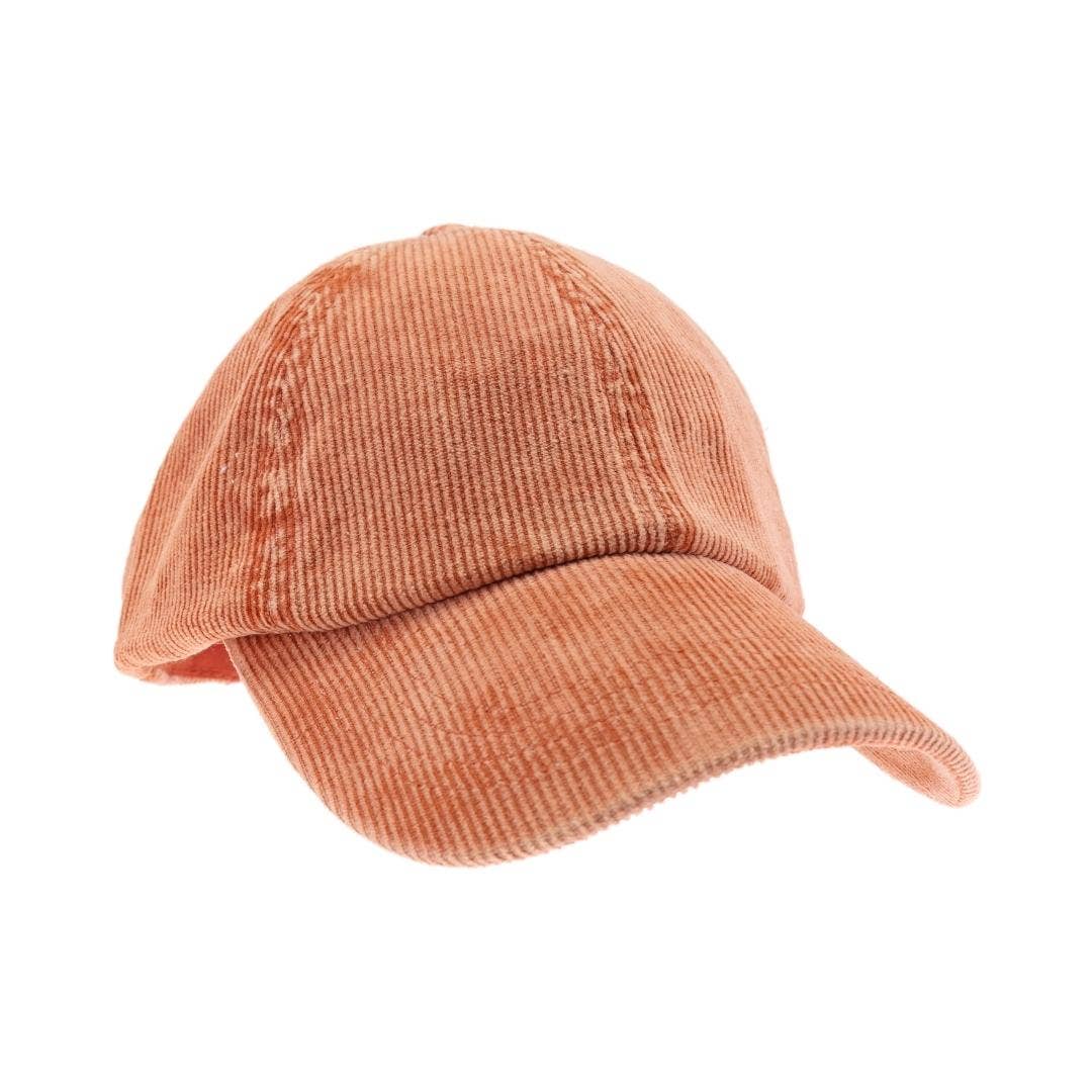 Desert Stonewashed Corduroy Criss Cross High Pony C.C Ball Cap