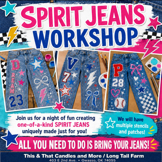 08/29/2026 Spirit Jeans Workshop (Saturday 6:00pm)