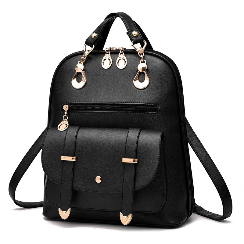 cute leather backpacks cheap Female bag fashion PU leather dual-use backpack – This & That Candles and More