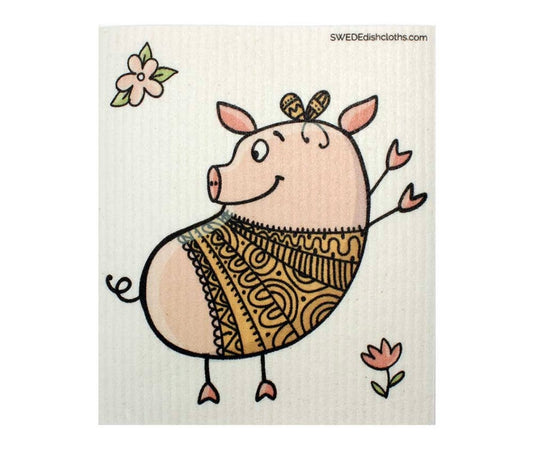 Dancing Pig Swedish Dishcloth spongecloth