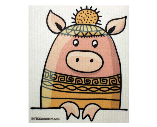 Peeking Pig Swedish Dishcloth spongecloth