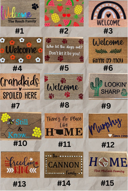 05/14/26 Personalized Doormat Workshop (Thursday 6:00pm)
