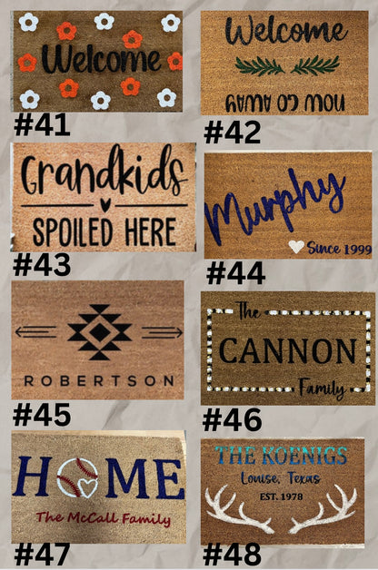 Oct/10/25 Personalized Doormat Workshop (Friday 6:00pm)