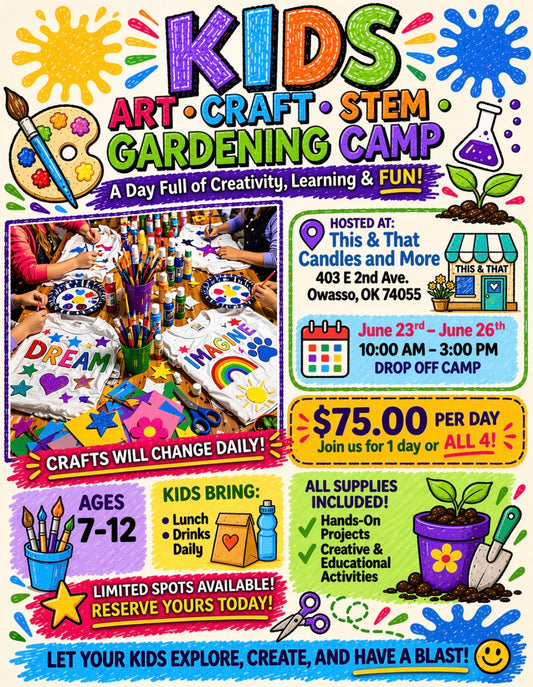 06/23/26 KIDS ART / CRAFT / STEM / GARDENING CAMP