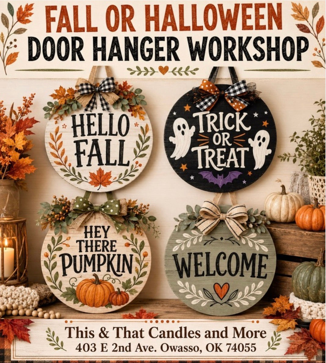 Oct/03/26 Fall Decor Hanger Workshop (Saturday 2:00pm)