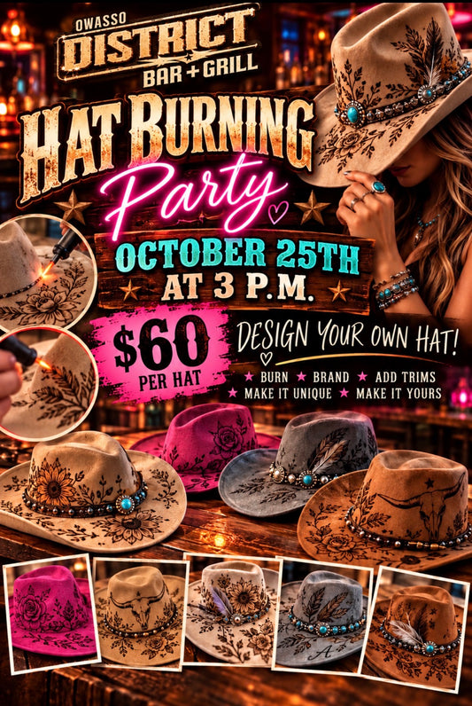PRIVATE PARTY Customized Hat Burning Workshop
