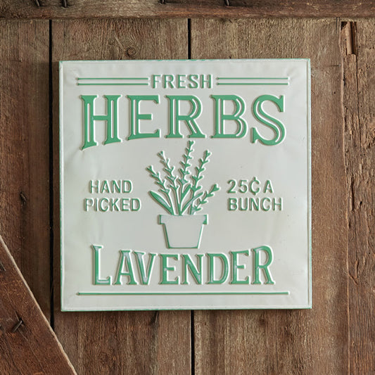 Herbs Tin Sign