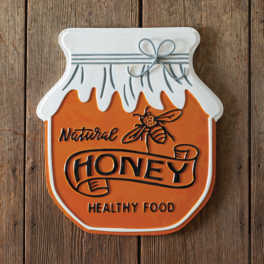 Honey Jar Tin Sign