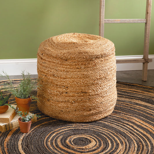 Natural Jute Floor Poof