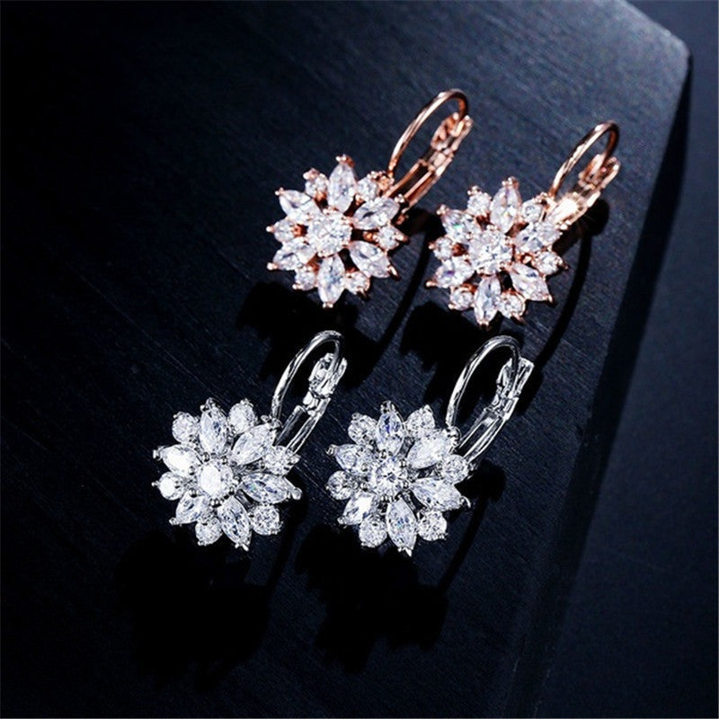 Fashion Ear Jewelry Rhinestone SUNFLOWER