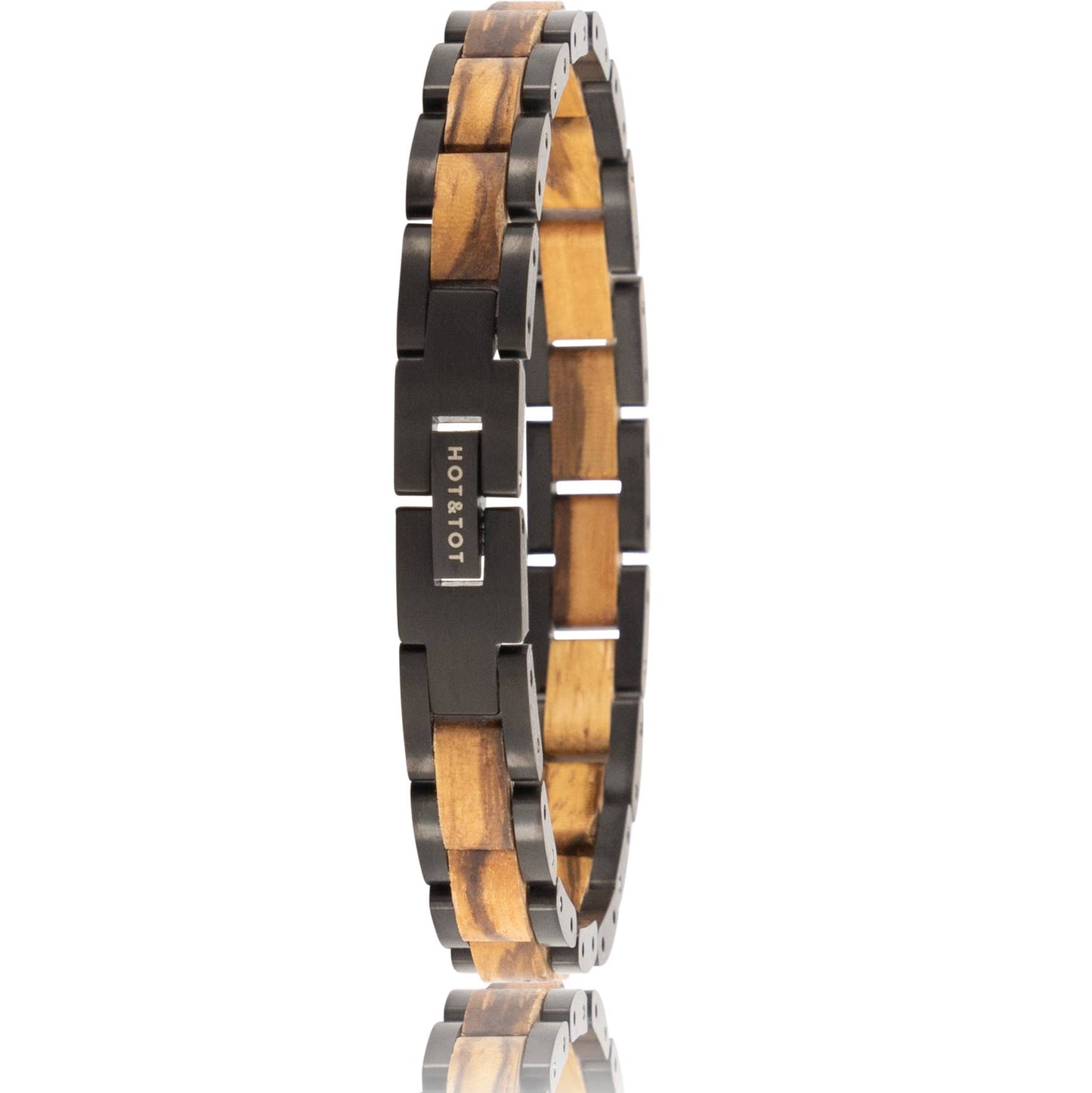 VIPER | Men's bracelet | Zebra wood | Black | Sustainable