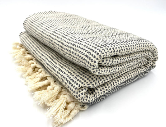 Turkish Throw - Chloe Alexis - The Hampton - Gray