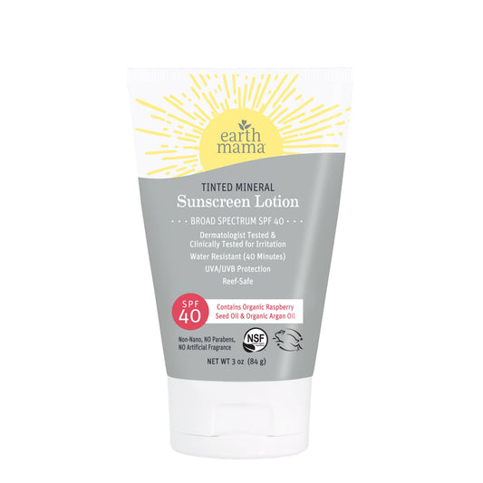 Earth Mama Organics - Tinted Mineral Sunscreen Lotion SPF 40