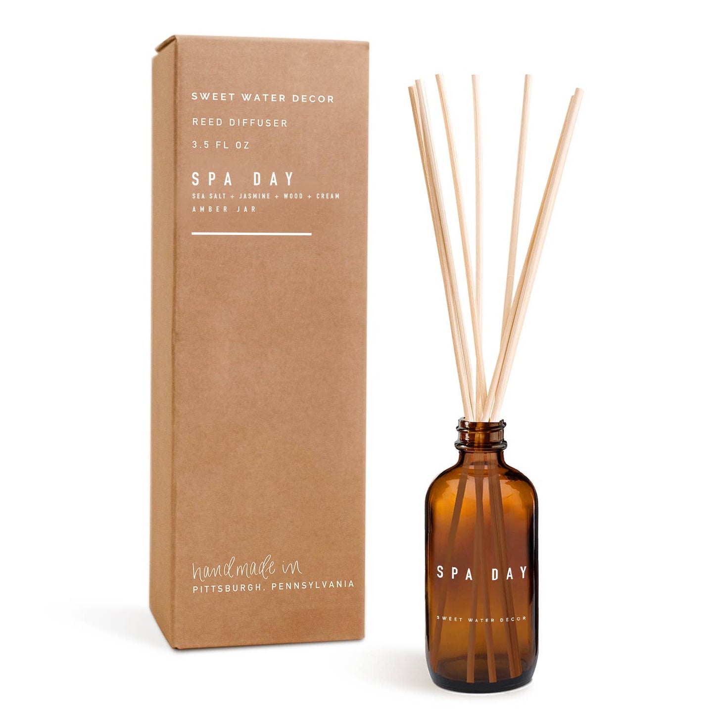 Spa Day Reed Diffuser - Amber Jar - 3.5 oz