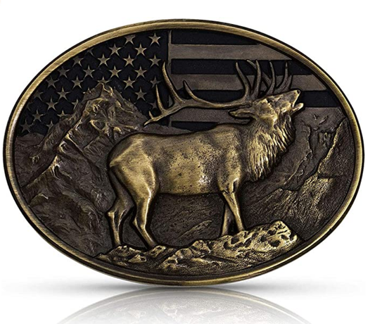 Moose Belt Buckle 1785BNZ