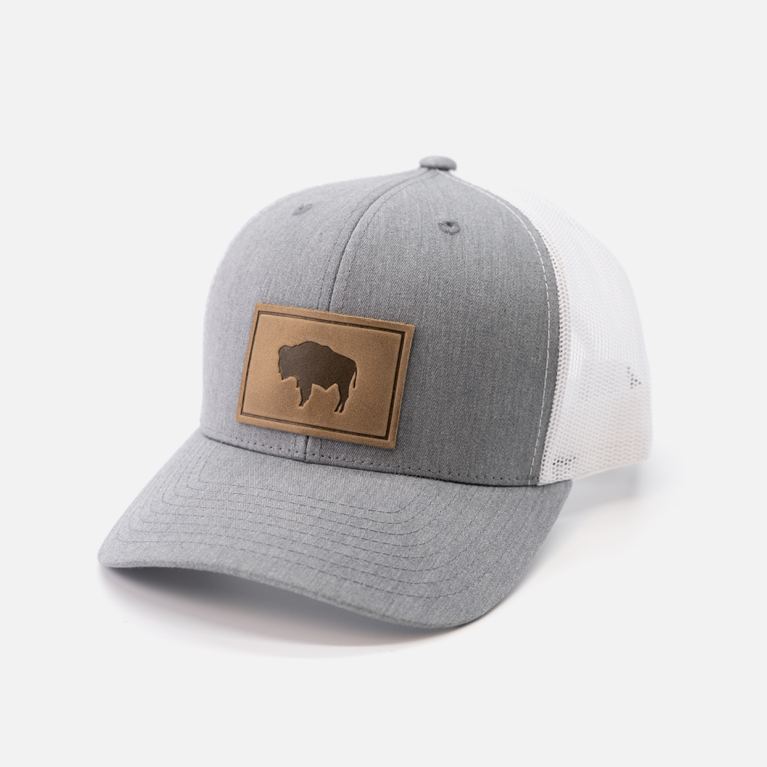 Buffalo Hat | Leather Patch Snapback