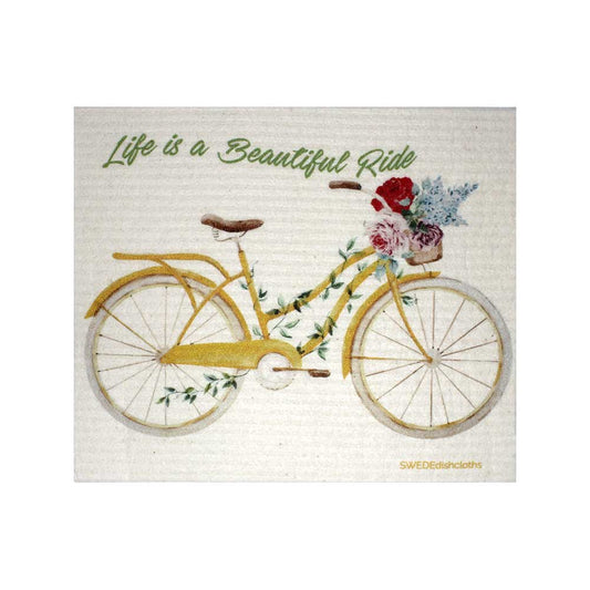 Swedish Dishcloth Beautiful Life Bike Spongecloth